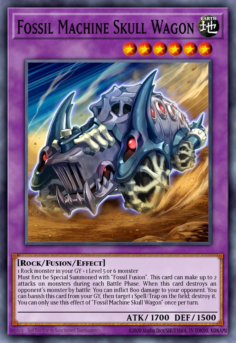 Fossil Machine Skull Wagon Yu-Gi-Oh card