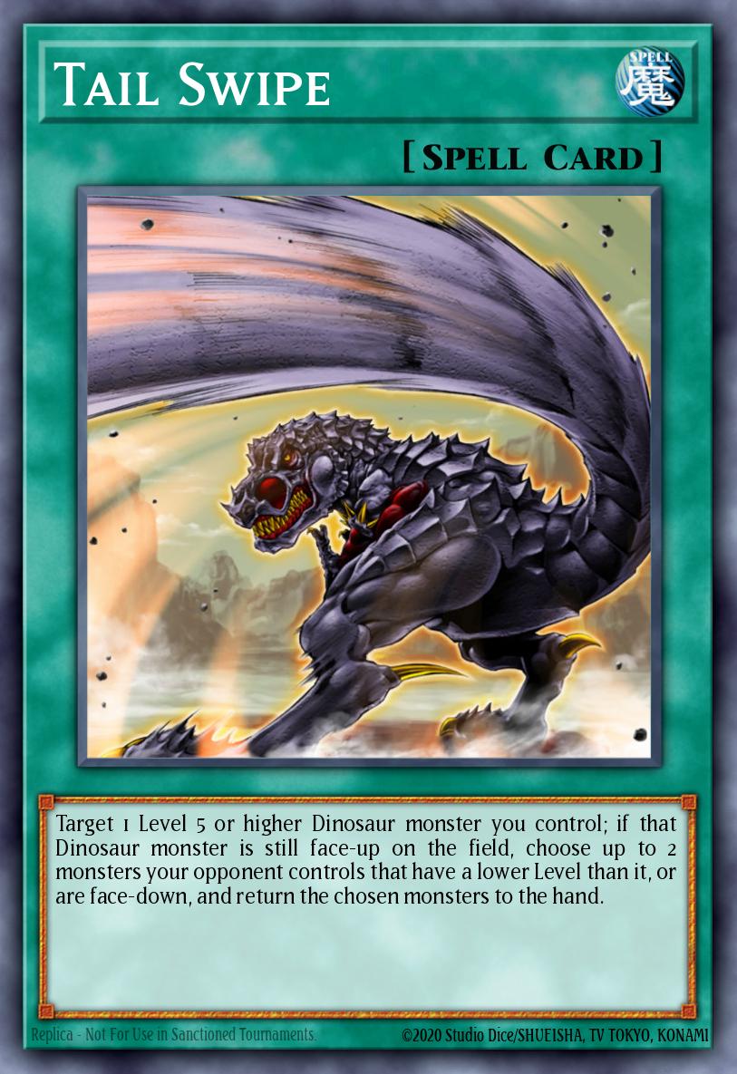 Tail Swipe Yu-Gi-Oh card