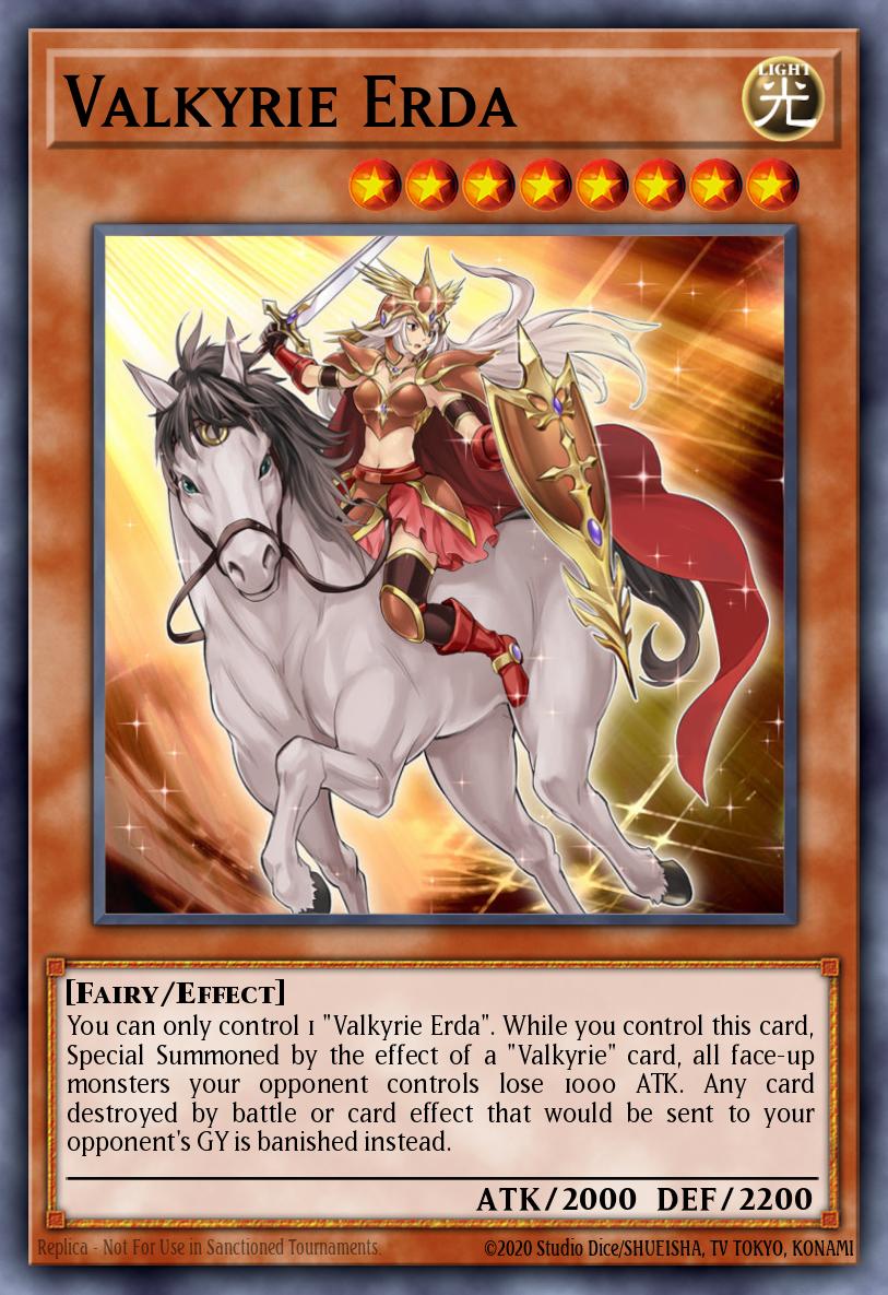 Valkyrie Erda Yu-Gi-Oh card