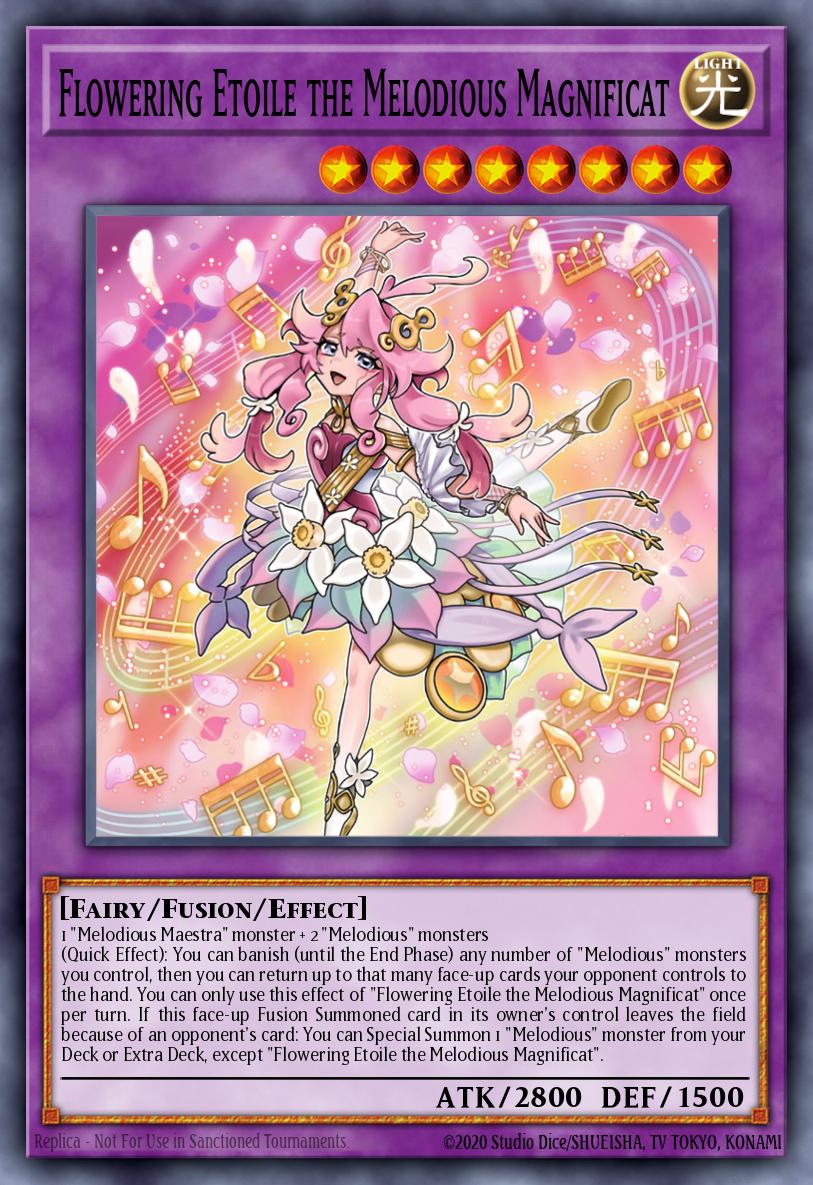 Flowering Etoile the Melodious Magnificat Yu-Gi-Oh card