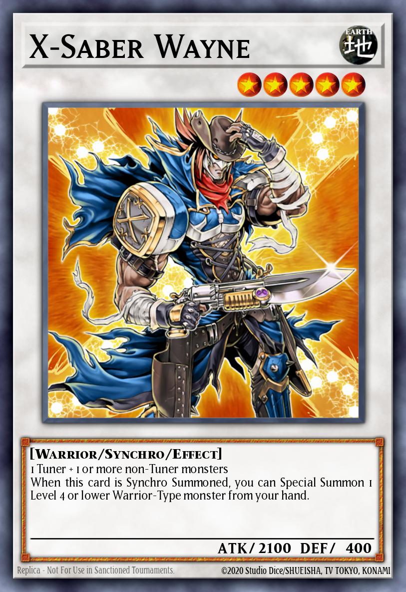 X-Saber Wayne Yu-Gi-Oh card