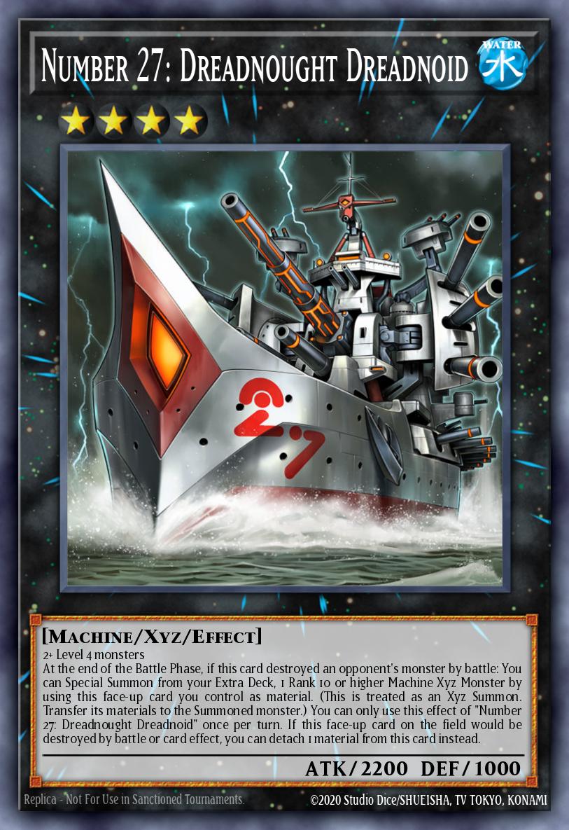 Number 27: Dreadnought Dreadnoid Yu-Gi-Oh card