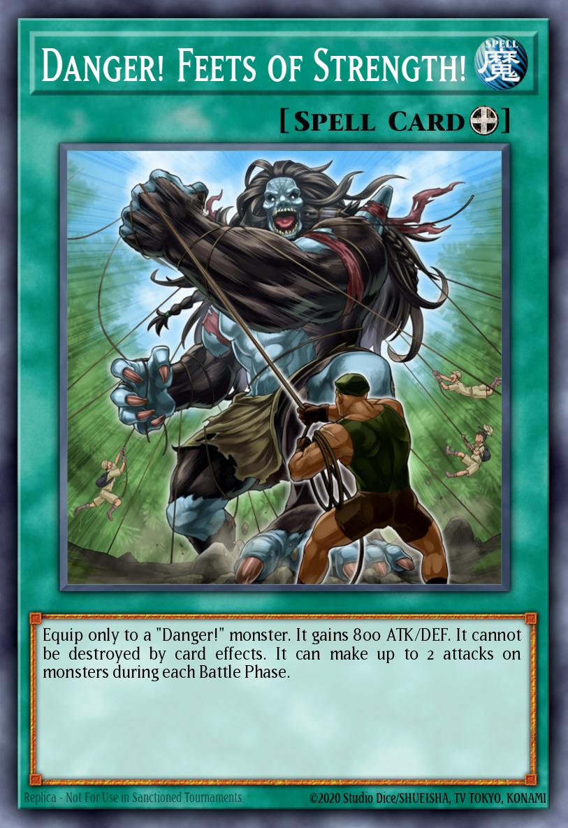 Danger! Feets of Strength! Yu-Gi-Oh card