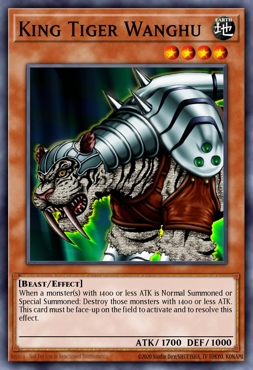 King Tiger Wanghu Yu-Gi-Oh card