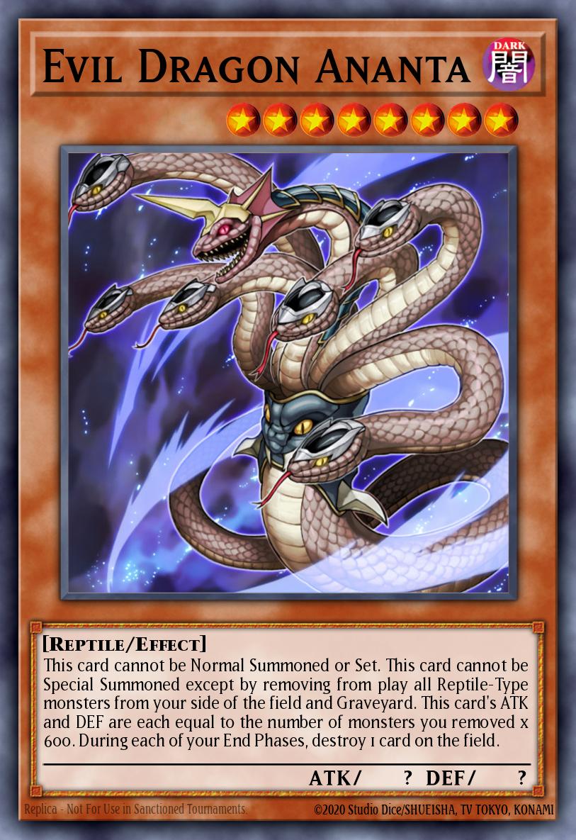 Evil Dragon Ananta Yu-Gi-Oh card
