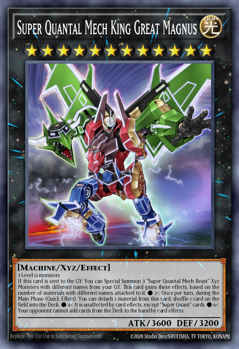 Super Quantal Mech King Great Magnus Yu-Gi-Oh card