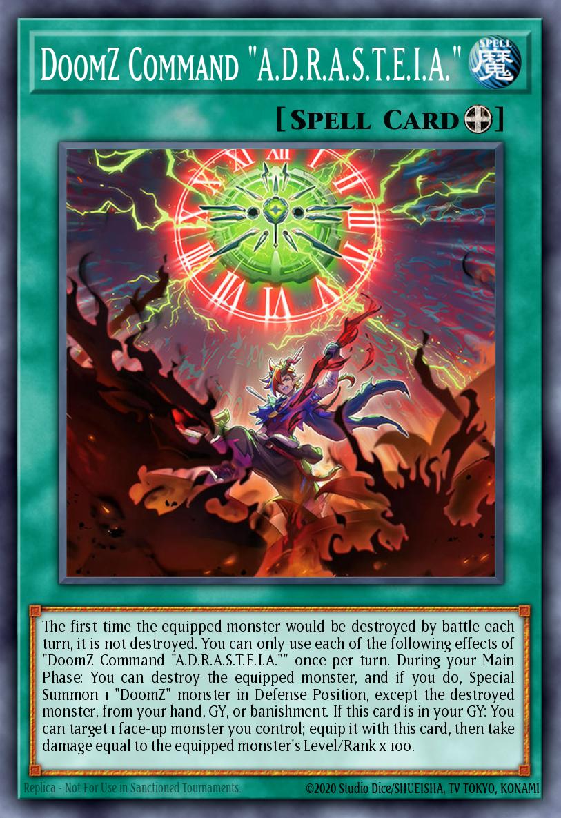 DoomZ Command "A.D.R.A.S.T.E.I.A." Yu-Gi-Oh card