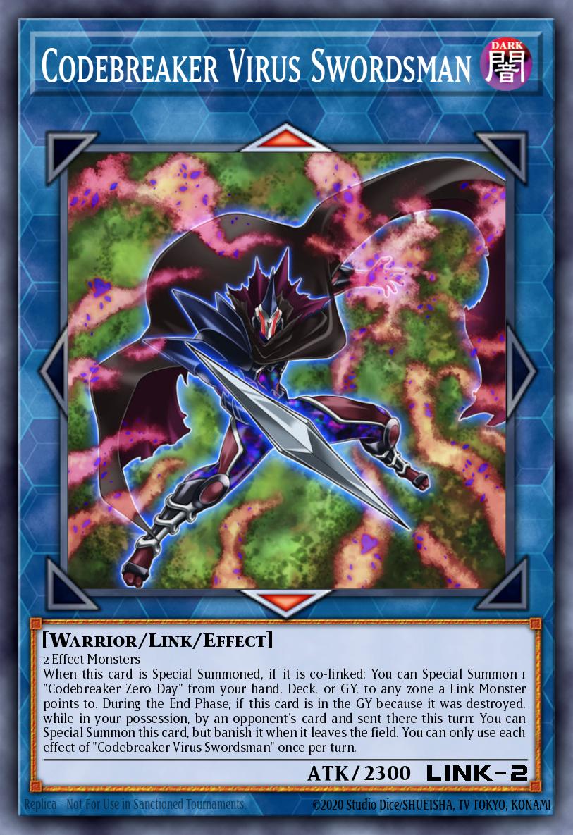Codebreaker Virus Swordsman Yu-Gi-Oh card