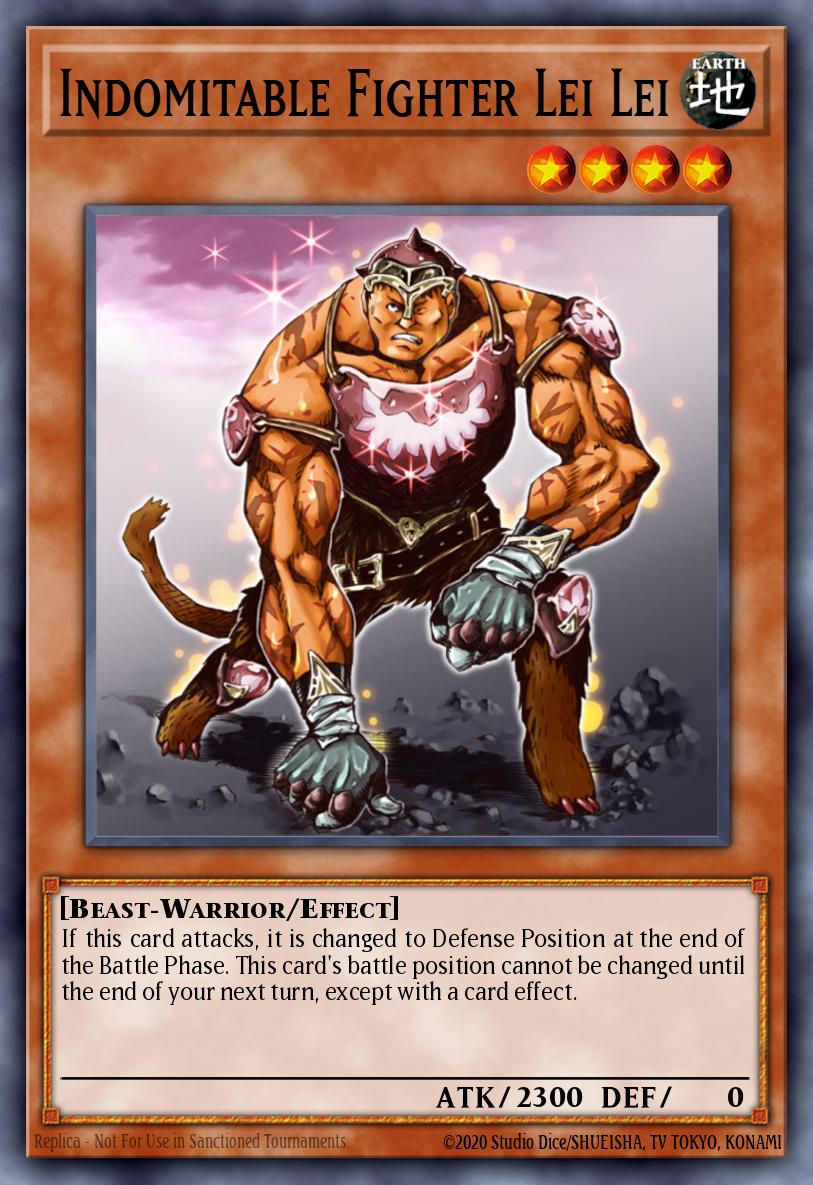 Indomitable Fighter Lei Lei Yu-Gi-Oh card