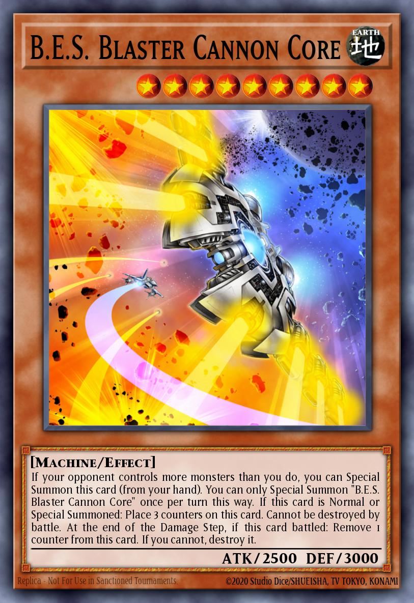 B.E.S. Blaster Cannon Core Yu-Gi-Oh card