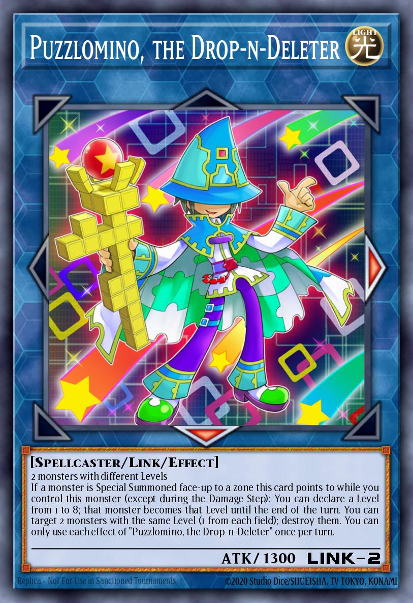 Puzzlomino, the Drop-n-Deleter Yu-Gi-Oh card