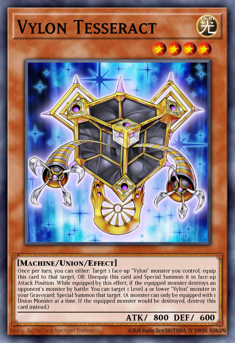 Vylon Tesseract Yu-Gi-Oh card