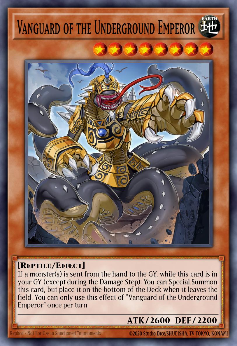 Vanguard of the Underground Emperor Yu-Gi-Oh card