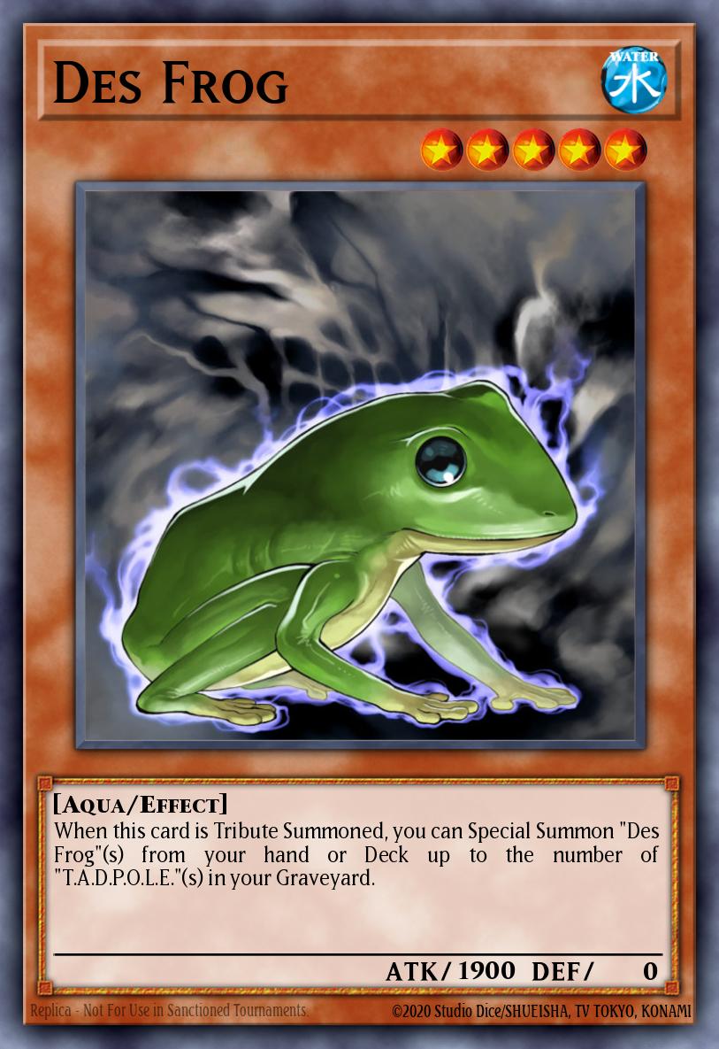 Des Frog Yu-Gi-Oh card