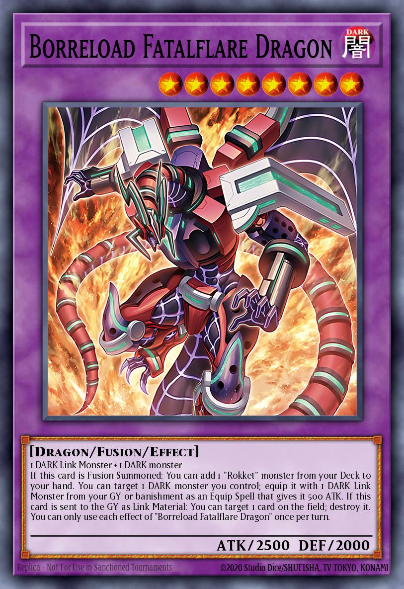 Borreload Fatalflare Dragon Yu-Gi-Oh card