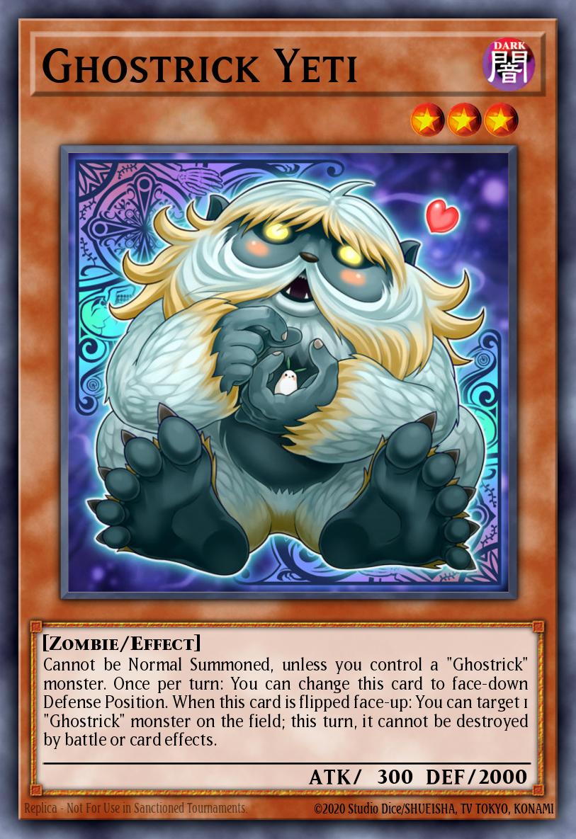 Ghostrick Yeti Yu-Gi-Oh card