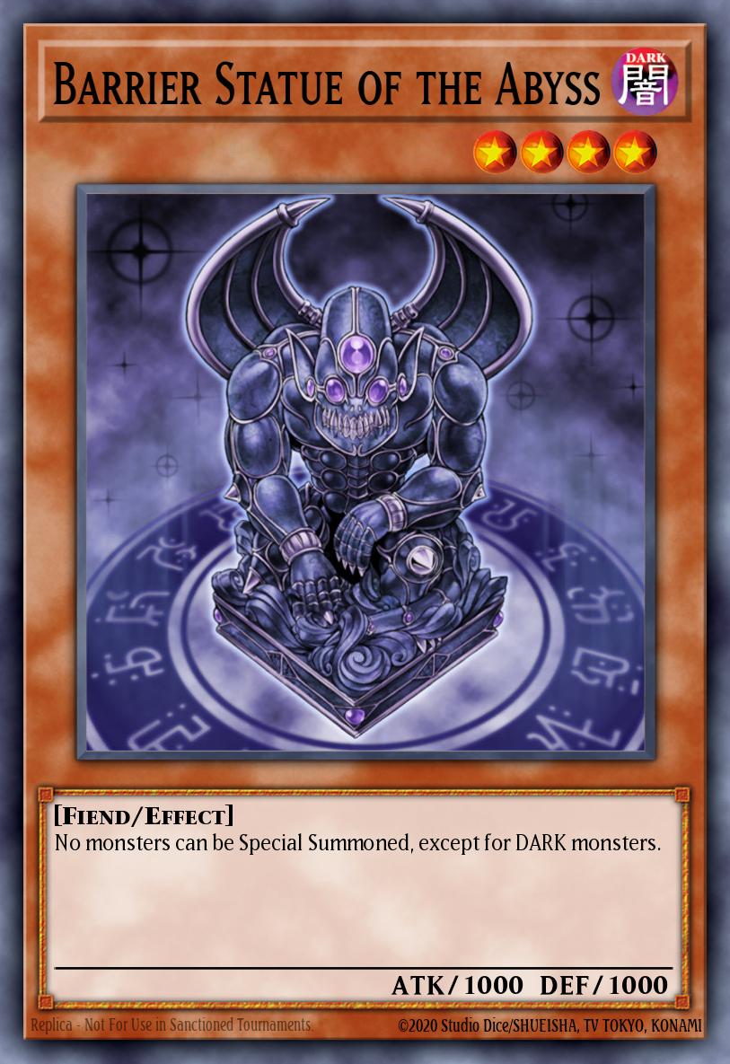Barrier Statue of the Abyss Yu-Gi-Oh card