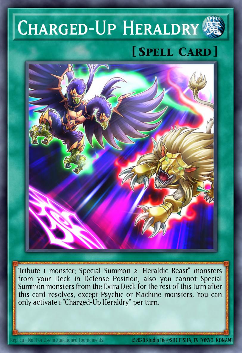 Charged-Up Heraldry Yu-Gi-Oh card