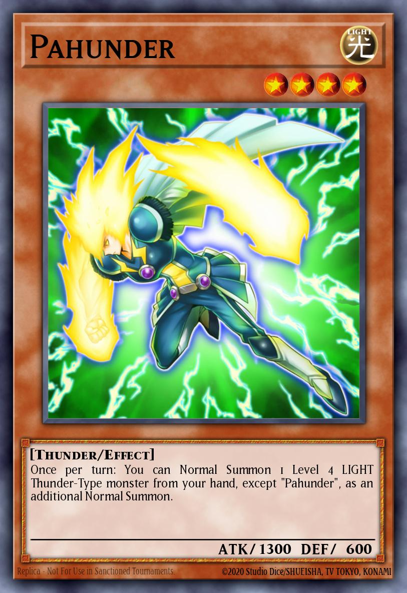 Pahunder Yu-Gi-Oh card