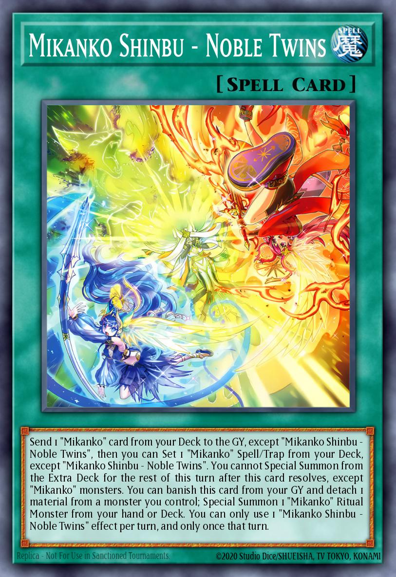 Mikanko Shinbu - Noble Twins Yu-Gi-Oh card