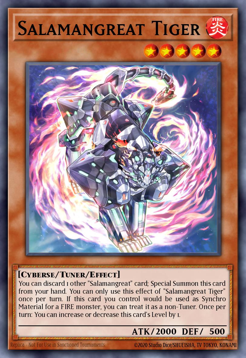 Salamangreat Tiger Yu-Gi-Oh card