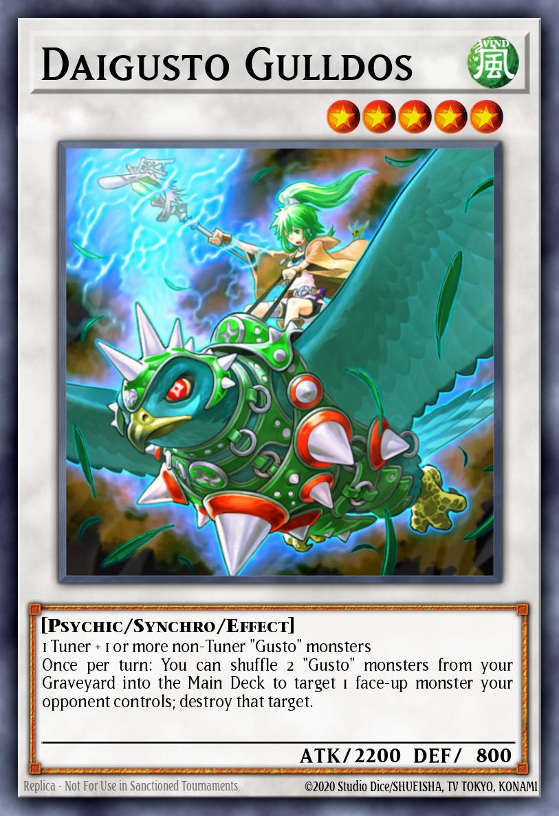 Daigusto Gulldos Yu-Gi-Oh card