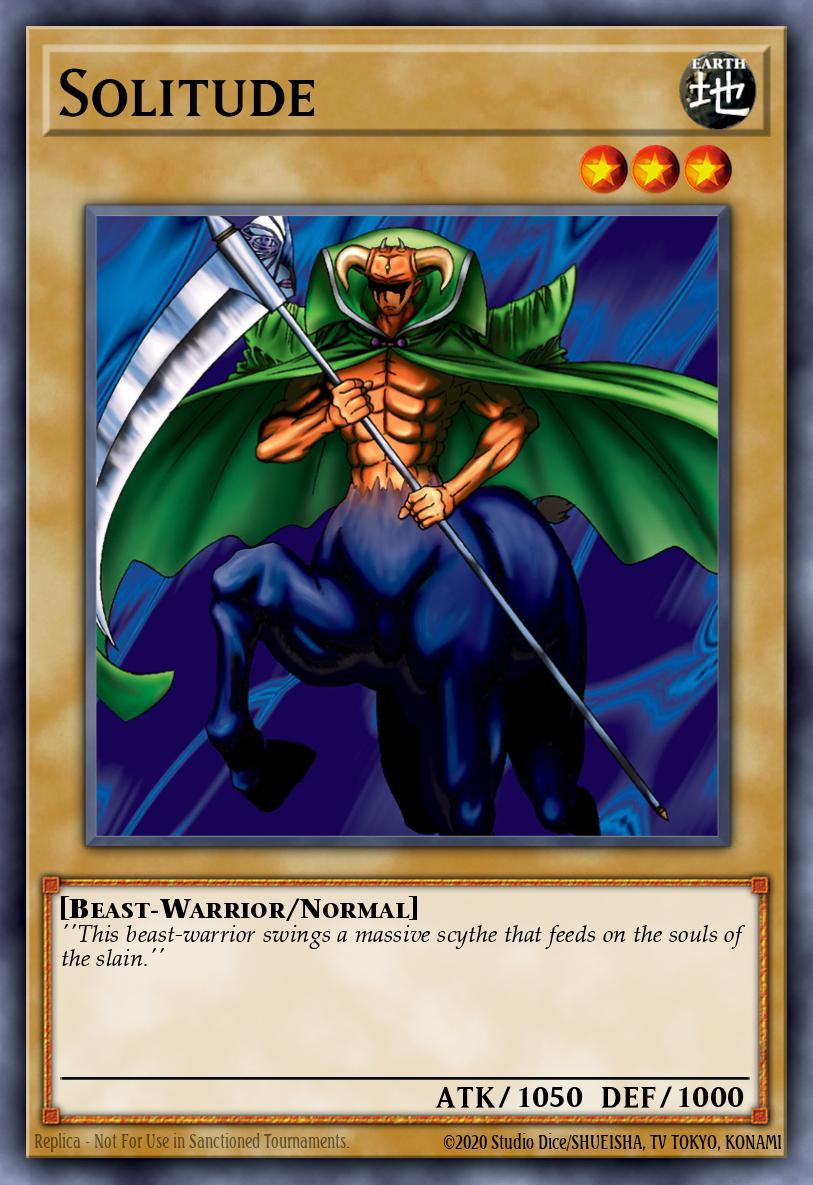 Solitude Yu-Gi-Oh card