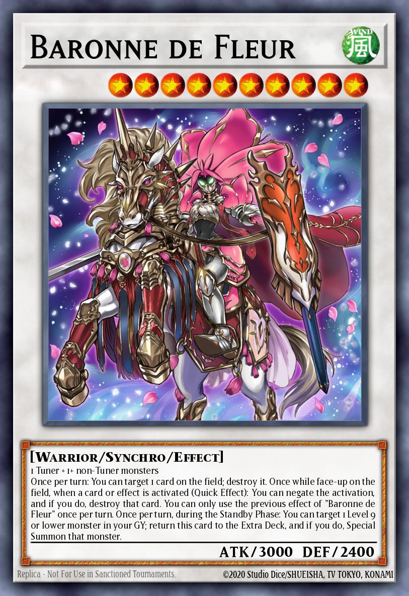 Baronne de Fleur Yu-Gi-Oh card