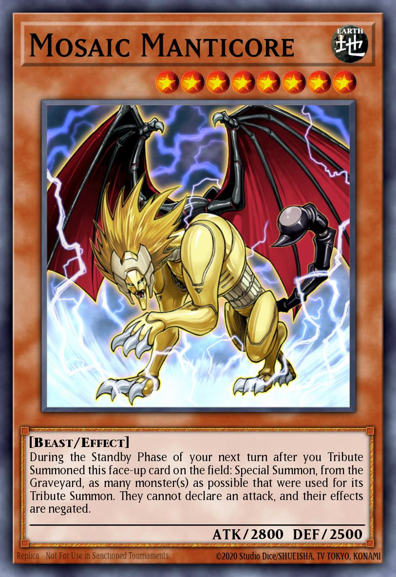 Mosaic Manticore Yu-Gi-Oh card
