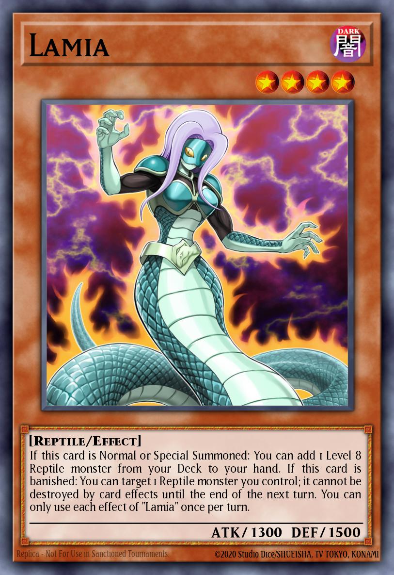Lamia Yu-Gi-Oh card