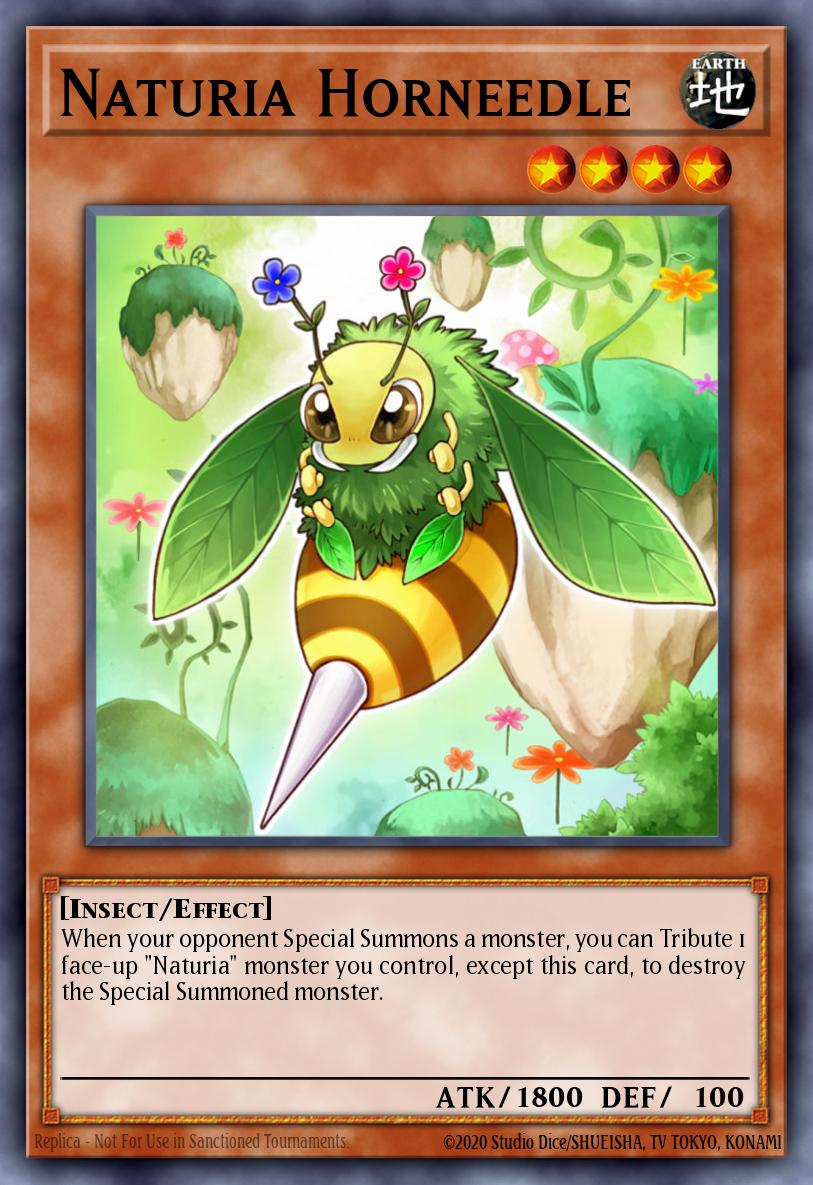 Naturia Horneedle Yu-Gi-Oh card