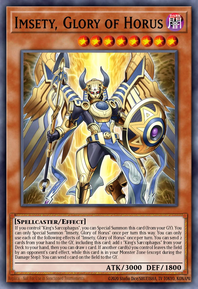 Imsety, Glory of Horus Yu-Gi-Oh card