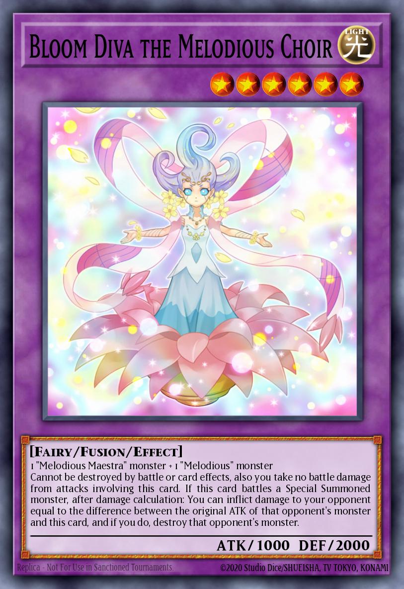 Bloom Diva the Melodious Choir Yu-Gi-Oh card