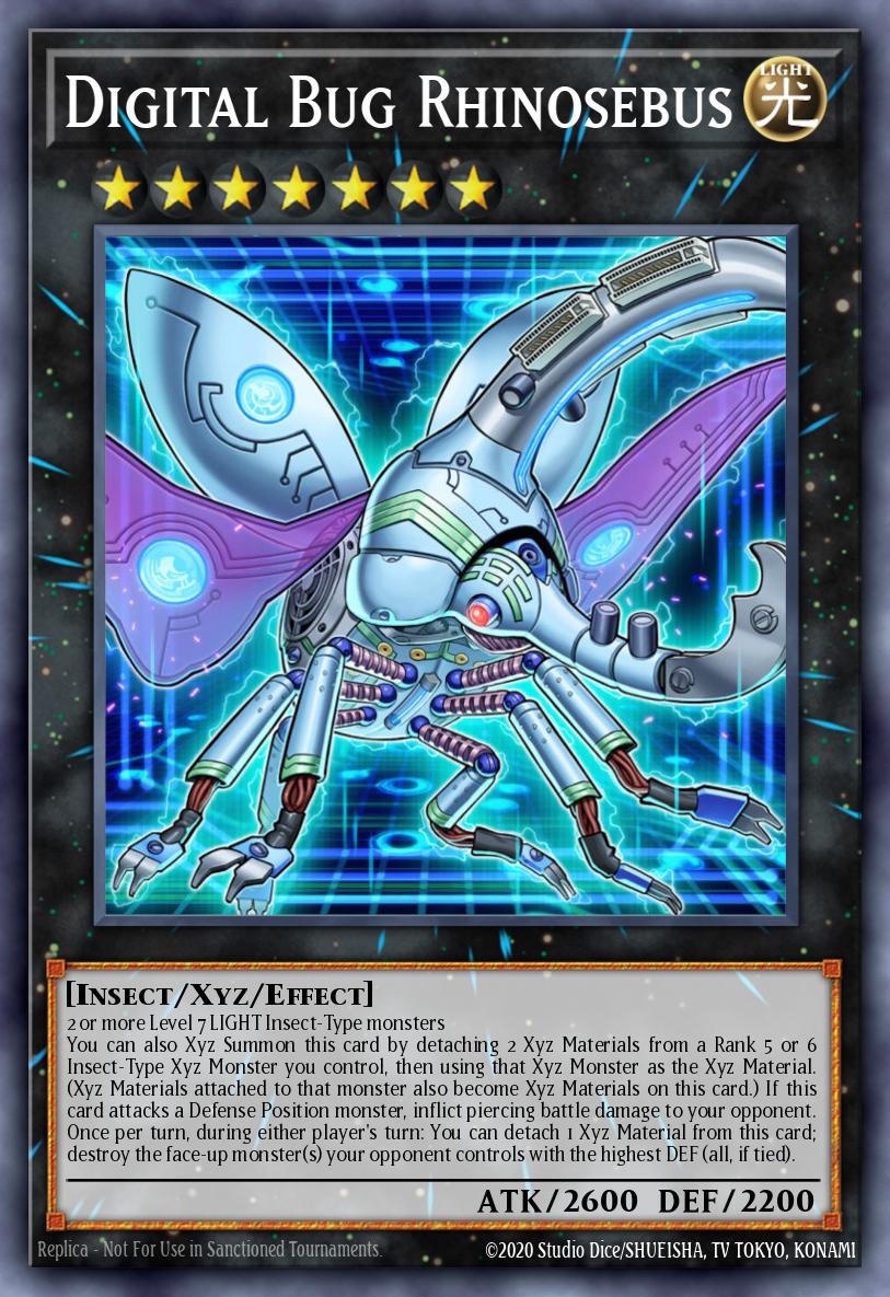 Digital Bug Rhinosebus Yu-Gi-Oh card