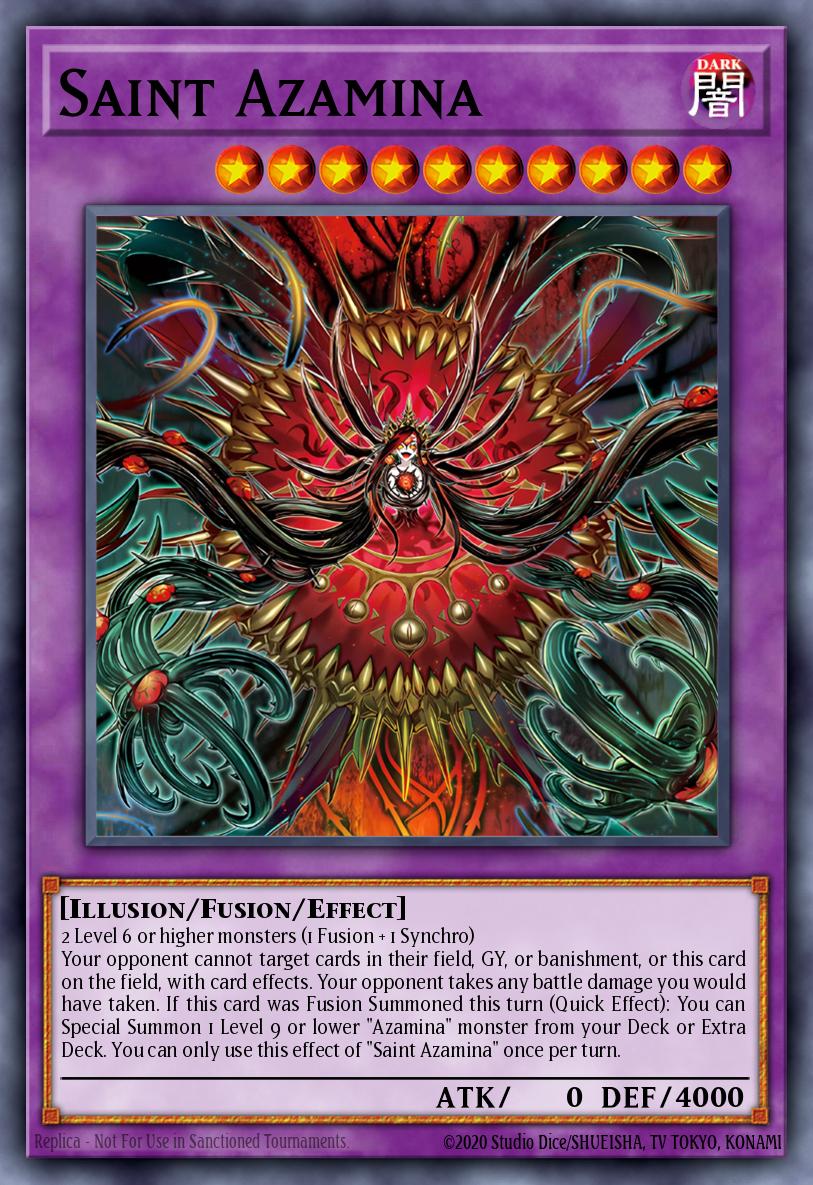 Saint Azamina Yu-Gi-Oh card