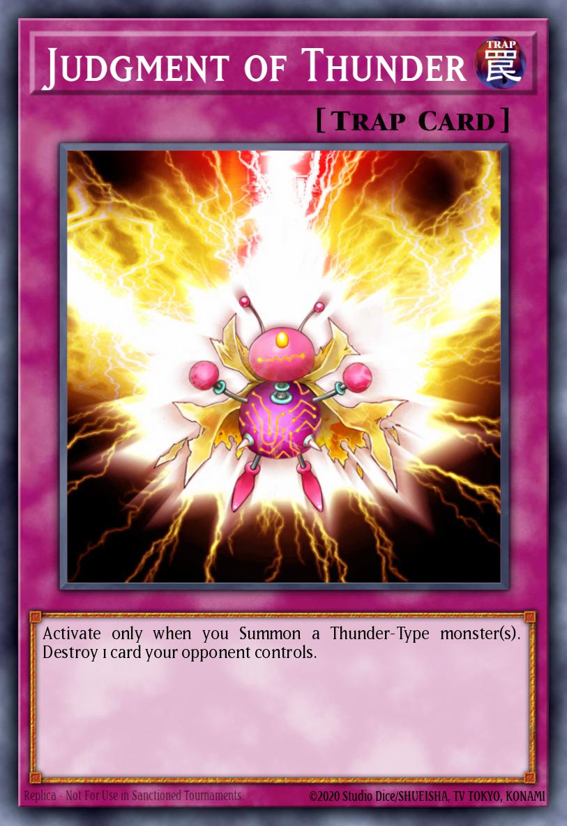 Judgment of Thunder Yu-Gi-Oh card