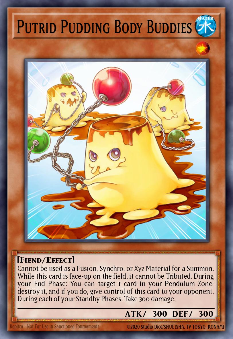 Putrid Pudding Body Buddies Yu-Gi-Oh card