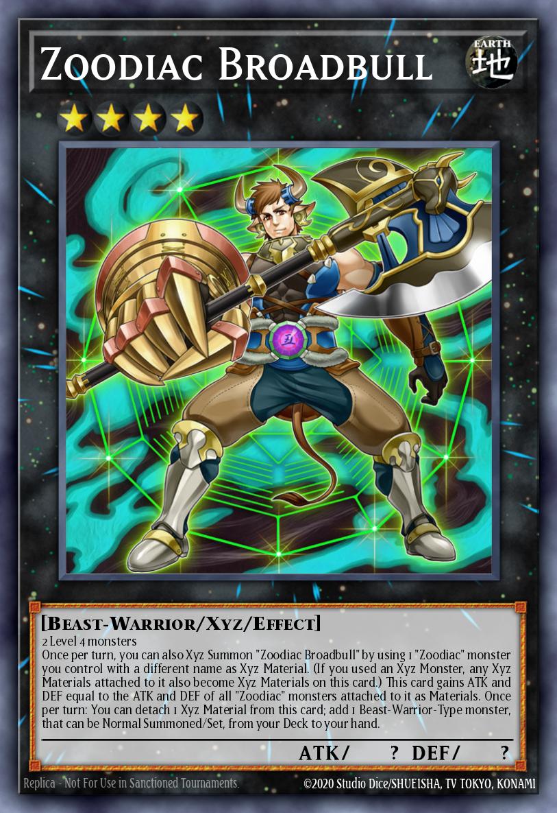 Zoodiac Broadbull Yu-Gi-Oh card