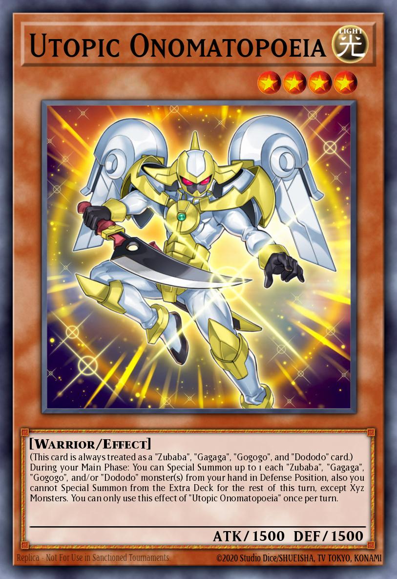 Utopic Onomatopoeia Yu-Gi-Oh card