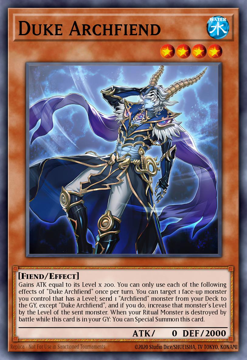 Duke Archfiend Yu-Gi-Oh card