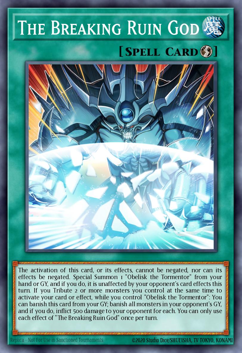 The Breaking Ruin God Yu-Gi-Oh card