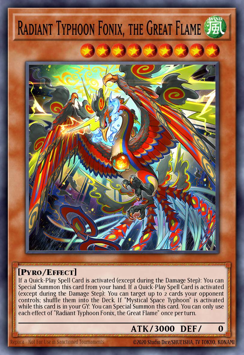 Radiant Typhoon Fonix, the Great Flame Yu-Gi-Oh card