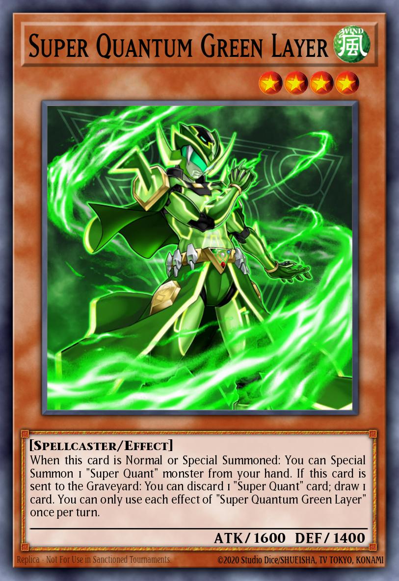 Super Quantum Green Layer Yu-Gi-Oh card
