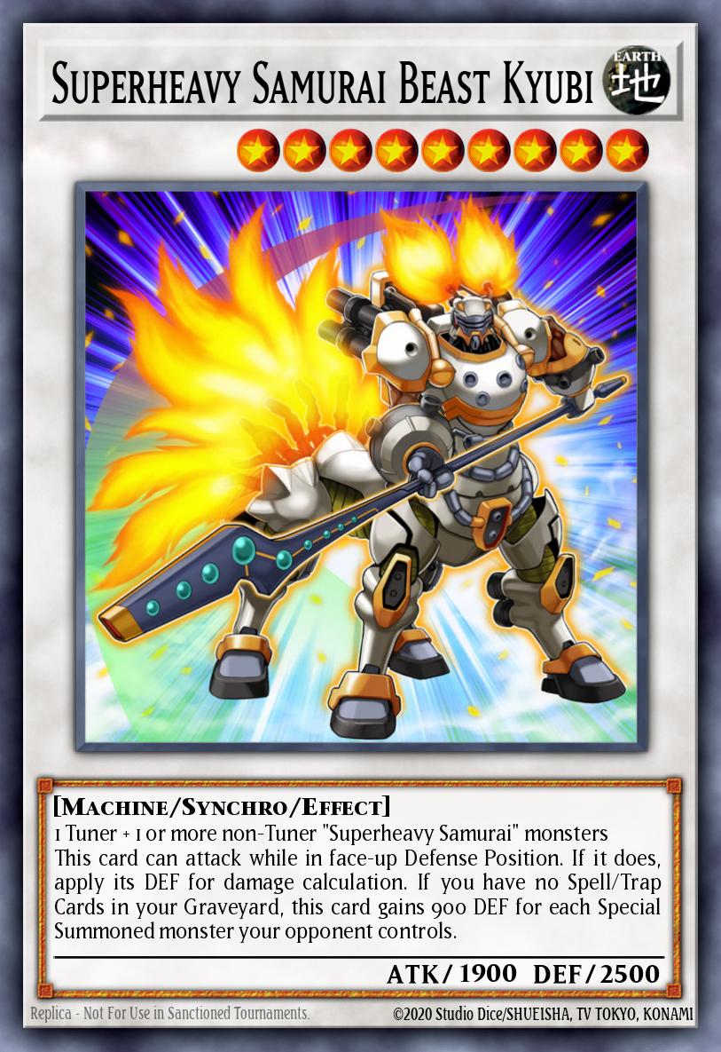 Superheavy Samurai Beast Kyubi Yu-Gi-Oh card
