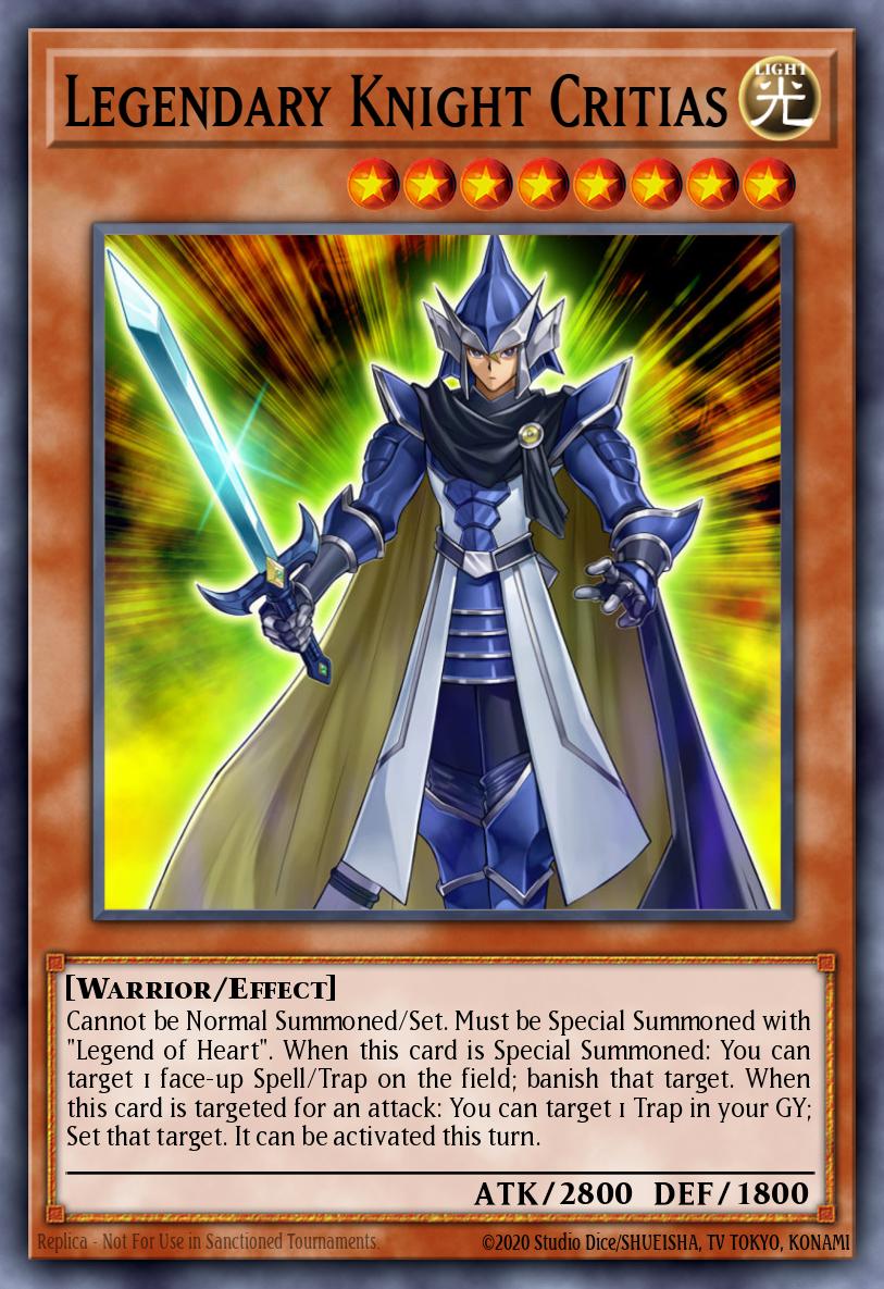 Legendary Knight Critias Yu-Gi-Oh card