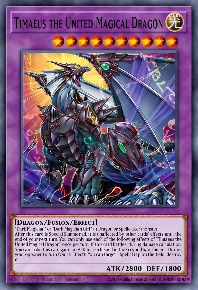 Timaeus the United Magical Dragon Yu-Gi-Oh card