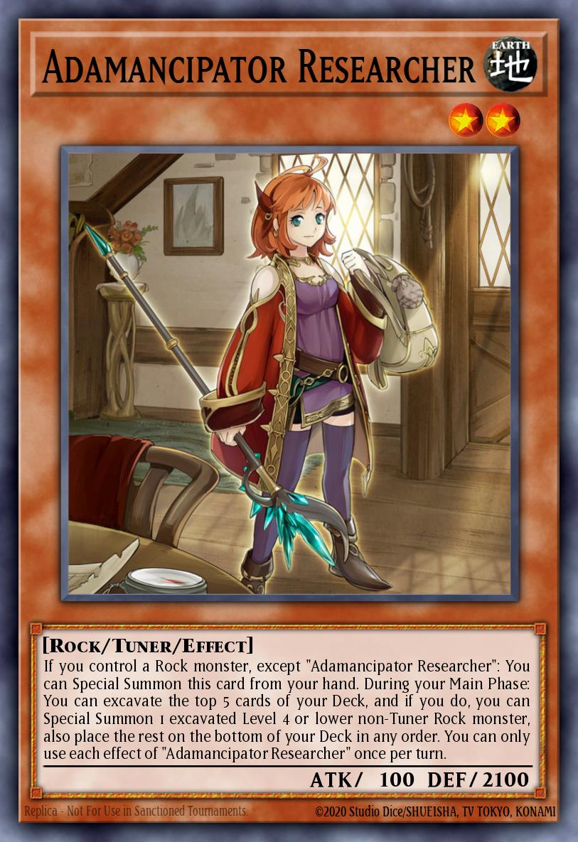 Adamancipator Researcher Yu-Gi-Oh card