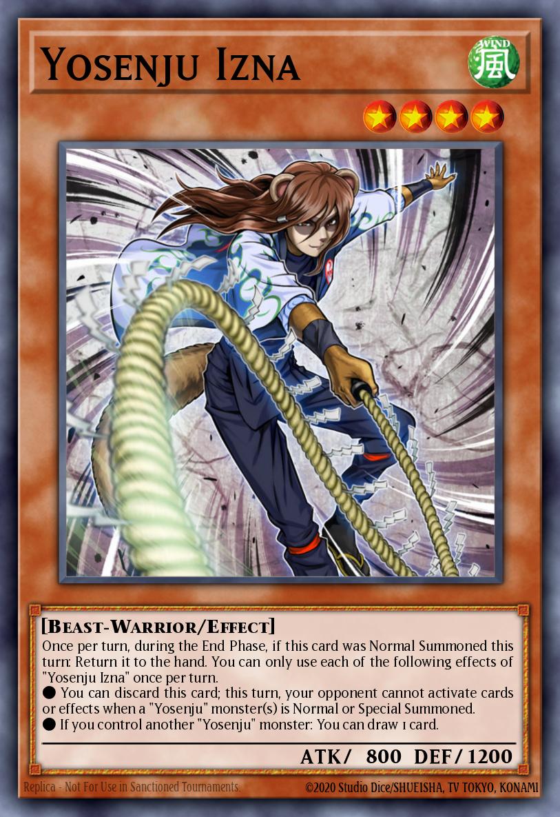 Yosenju Izna Yu-Gi-Oh card