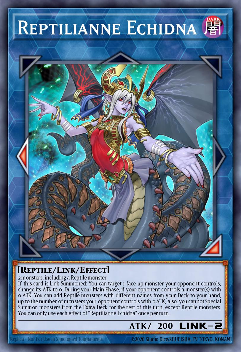 Reptilianne Echidna Yu-Gi-Oh card