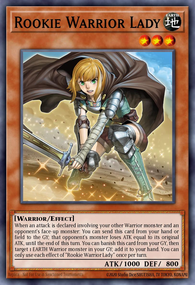 Rookie Warrior Lady Yu-Gi-Oh card